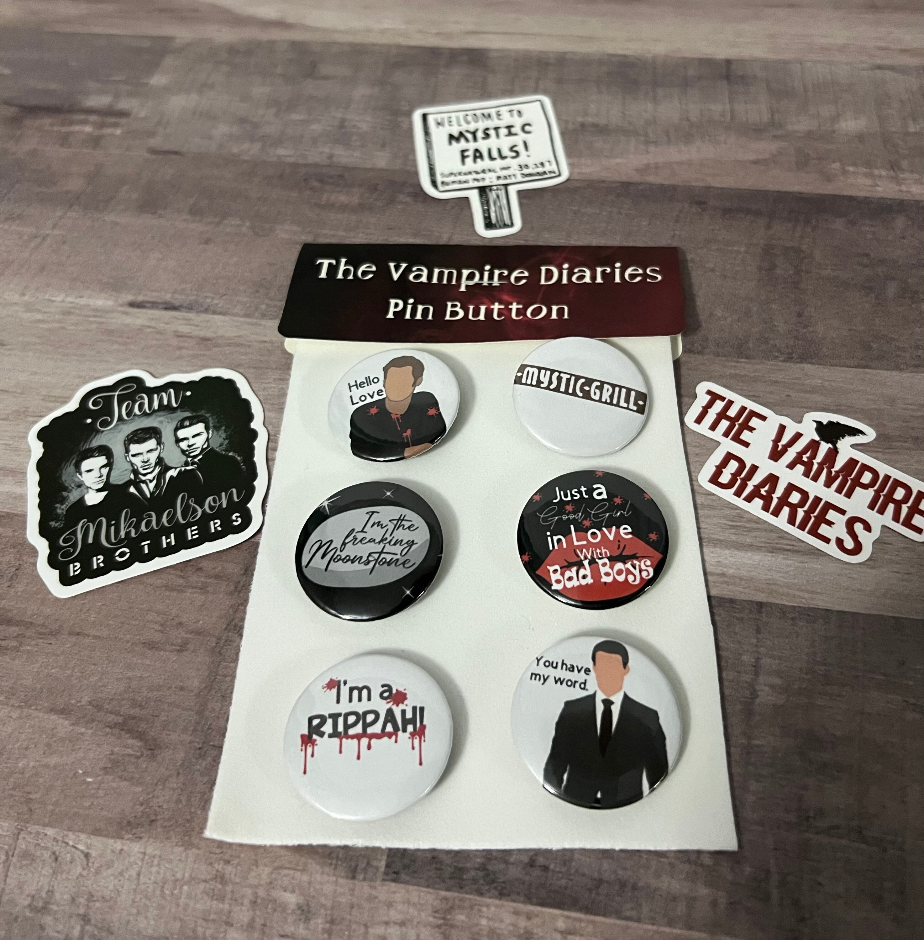 Pin Buttons| the Vampire Diaries| the Originals| Buttons Sets| TV Show ...
