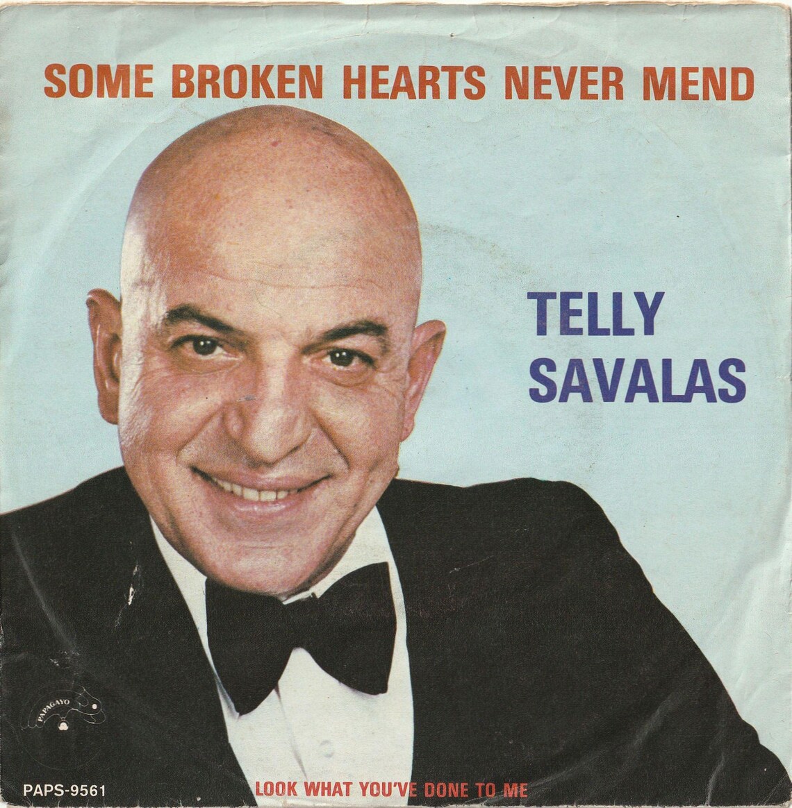 Telly Savalas - Some Broken Hearts Never Mend Vinyl 45rpm - 1980, foto 2 di 4