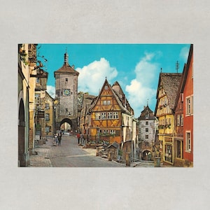 Rothenburg Ob Der Tauber Bayern des années 1960 - carte postale non écrite vintage en parfait état