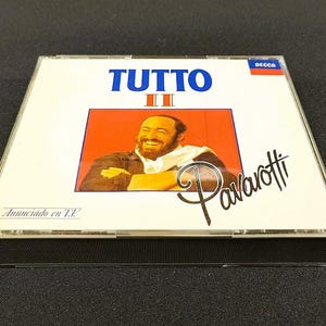 Luciano Pavarotti Double CD – TUTTO Pavarotti II – Canciones Y Arias – Decca Label | Excellent Condition | With Booklet | Spanish Edition