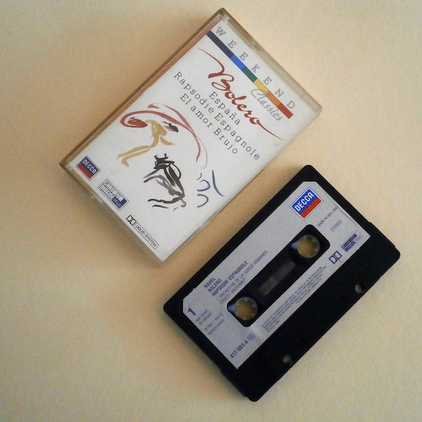 Ravel Bolero España - Rapsodie Espagnole El Amor Brujo Double Music Cassette 1987 WEEKEND Classics Dolby System Chromium Dioxid DECCA