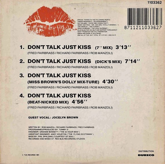 Right Said Fred: Don't Talk Just Kiss: CD Single Right Said Fred: Don't Talk Just Kiss: CD Single