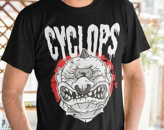 CYCLOPS T-Shirt, One-Eyed Eye Ogre Monster, DND Gift, Odyssey Polyphemus Tabletop Unisex Tee Shirt