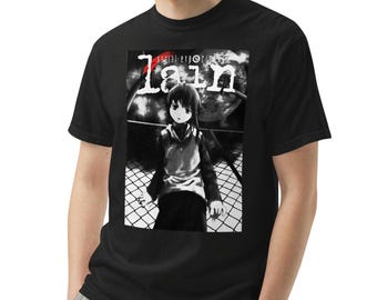 Serial Experiments Lain T-Shirt, Cyberpunk Psychological Anime, 90s Cult Classic Anime Graphic Unisex Tee Shirt