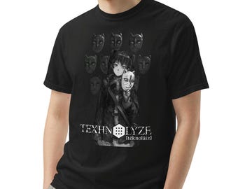 Texhnolyze Anime T-Shirt, Dark Seinen Cyberpunk, Cult Dystopian Anime Unisex Tee Shirt