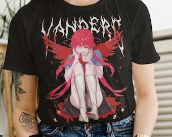 BLOODY YANDERE T-Shirt, Yuno Waifu, Alt Style, Kawaii Metal, Anime Grunge Unisex Tee Shirt