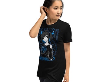 Urban Witch Girl Cute Wicked Anime Waifu Ulzzang Apparel Kawaii Harajuku Manga Clothing Metal E-Girl Goth Waifu Weeb Unisex T-Shirt