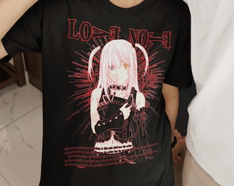 LOVE NOTE T-Shirt, Soft Goth Anime Graphic Tee, Alt Kawaii Grunge Waifu, Jirai-kei Unisex Streetwear Shirt