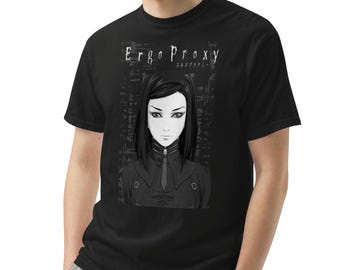 Ergo Proxy Anime T-Shirt, Dark Cyberpunk Philosophical Anime, Cult Sci-Fi, Seinen Unisex Tee Shirt