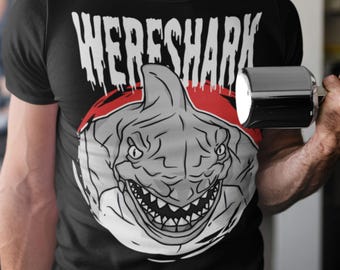 WERESHARK T-Shirt, DND Dungeon Master, Humanoid Shark, Druid Player, Merfolk Sharkman Unisex Tee Shirt