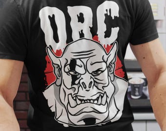 ORC T-Shirt, DND Dungeon Master, Fantasy Game Shirt, Warlord, Tabletop Games Unisex Tee Shirt