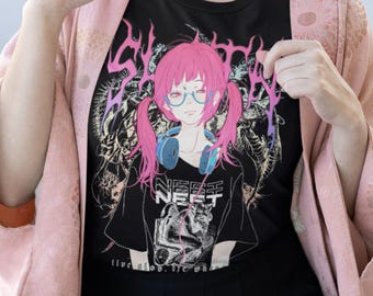 SLOTH Girl T-Shirt, Altkawaii Grunge NEETs Life, Yami Kawaii, Bepelghor Fashion, Jirai Kei Unisex Tee Shirt