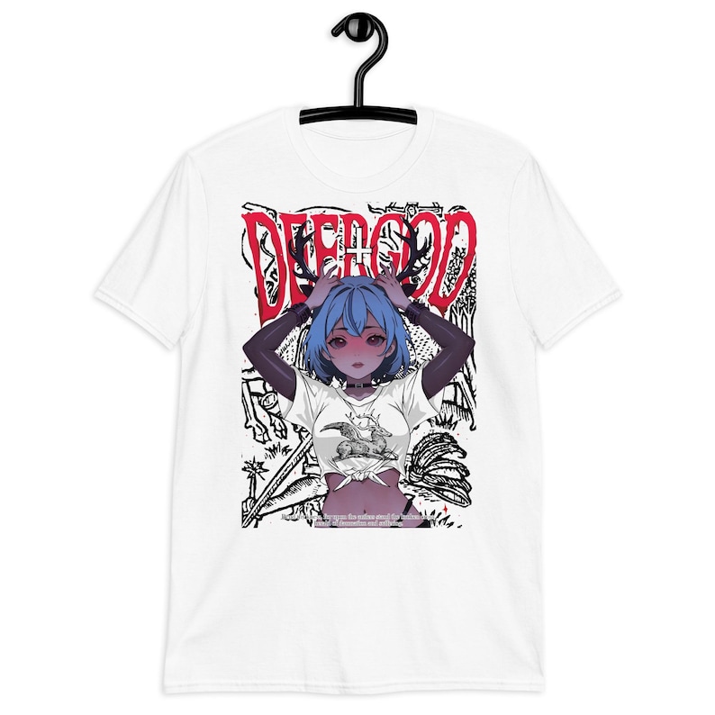 DEERGOD T-Shirt, Kawaiicore Alt Metal, Shika Deer Girl, Dark Fairy, Anime Waifu Cult, Soft Aesthetic Grunge Shirt