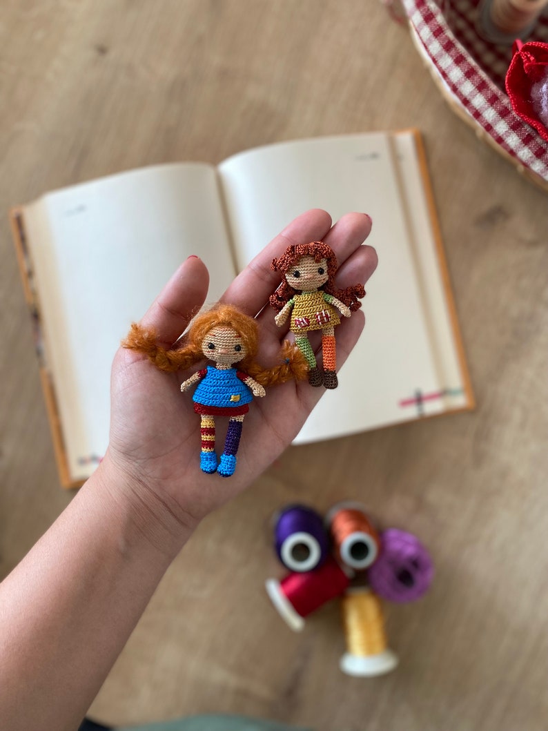 Amigurumi Miniature Doll Crochet Pattern, Small Doll Tutorial PDF ...