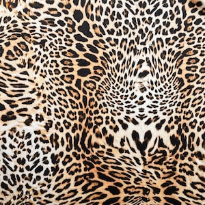 Velvet leopard fabric, Animal print plush velvet, Digitally printed, Curtain, Roman blinds, Upholstery, Cushions, Lampshade, 148cm's wide
