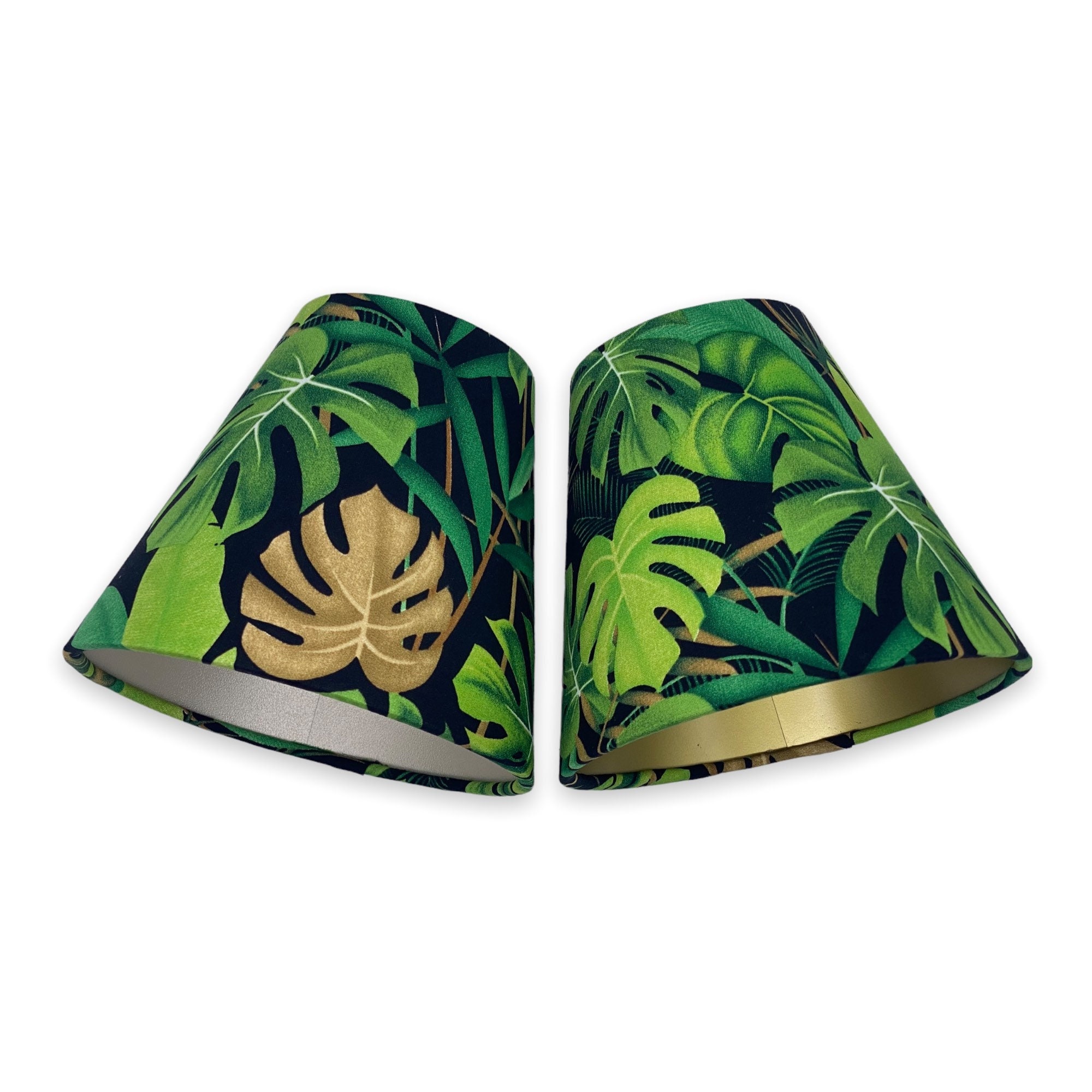 Tropical Leaves Candle Clip Lampshade Small Tapered Candle Etsy