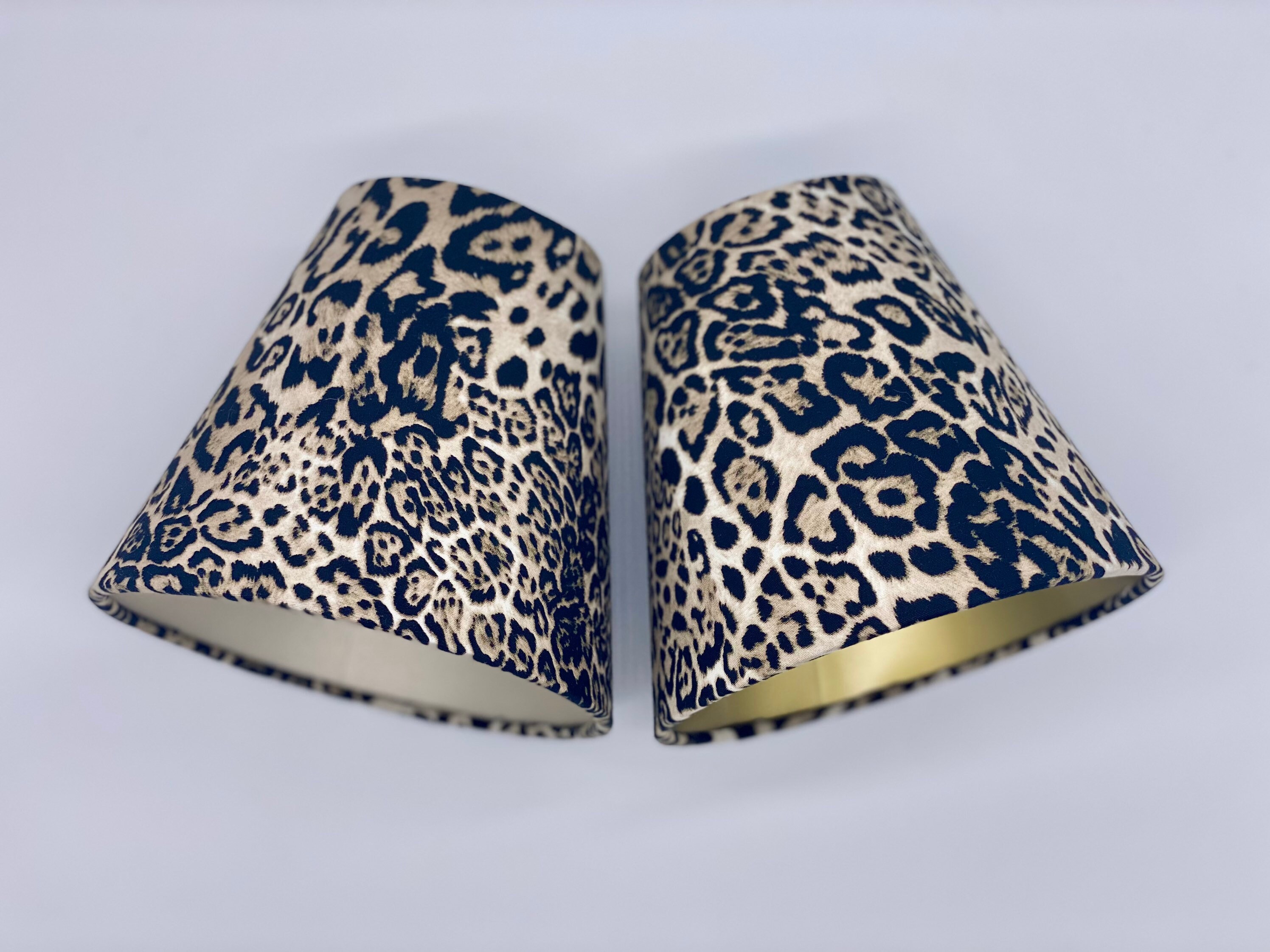 Leopard Print Candle Clip Lampshade, Leopard Print Lamp Shades Table Lamps
