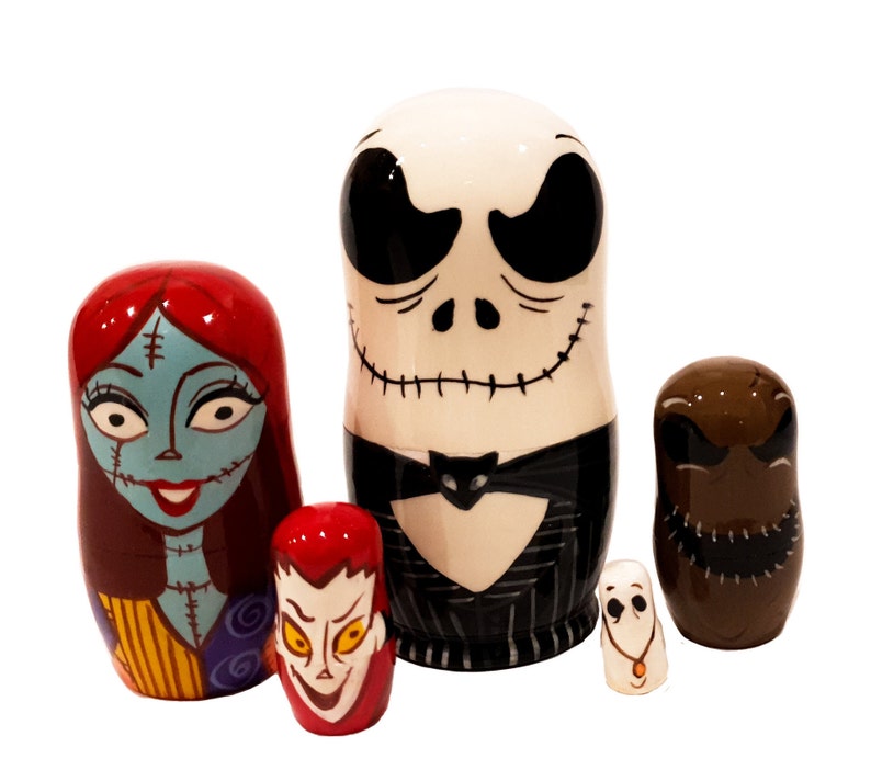 Russian Nesting Dolls Nightmare Before Christmas Beautiful Etsy