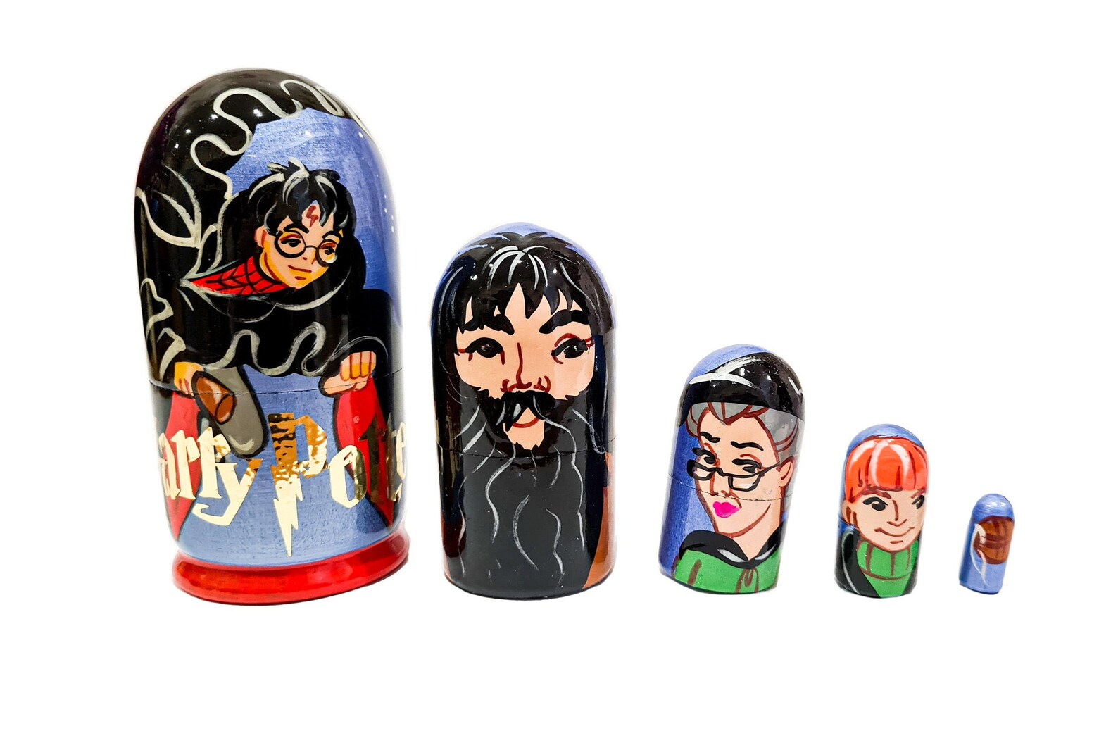 Nesting Dolls Harry Potter matryshka hand made 5pcd Etsy