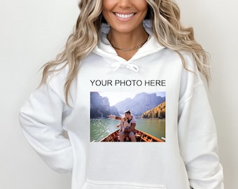 Custom Photo Hoodies, Custom Picture Hoodie, Birthday Photo Sweatshirt, Family Picture Hoodies, Custom Image Hoodie, Personalized Gift Idea