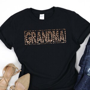 Grandma Shirt, Leopard Grandma Shirt, Leopard Grandma T-Shirt, Mothers Day Shirt, Mothers Day Gift, Mothers Day T Shirt, Grandma T Shirt