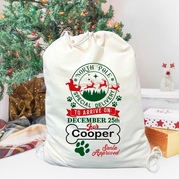 Personalized Santa Sack Etsy