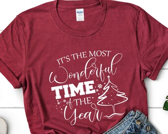 Christmas Shirt, Its The Most Wonderful Time of The Year Shirt, Wonderful Time of The Year T-shirt, Winter shirt, Holiday Shirt for Family