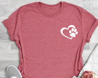 Dog Paw Shirt, Dog Mama Shirt, Dog Mom Gift, Dog Mom T shirt, Dog Mom T-Shirt, Dog Mom Tee, Fur Mama, Dog Mom Shirt for Women