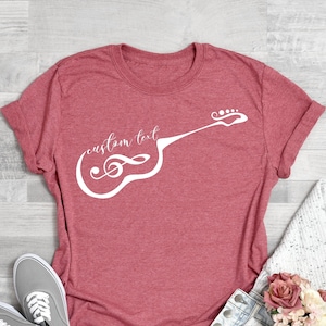 Custom Guitar Gift, Gift for Guitar Player, Guitar Lover Gift, Guitarist Gift, Guitar Player Gift, Guitar Shirt, Guitarist T-Shirt