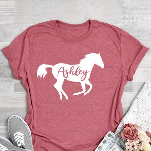 Horse Girl, Horse Girl Shirt, Horse Lover Shirt, Personalized Horse Shirt