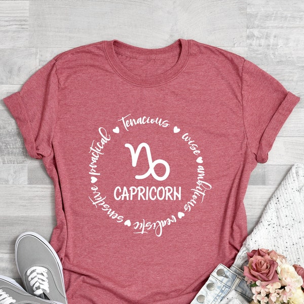 Capricorn T-Shirt, Capricorn Sign, Zodiac T-Shirt, Capricorn Gift, Capricorn Birthday, Capricorn Tees, Capricorn Shirt, Astrology Shirt