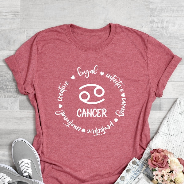Cancer T-Shirt, Zodiac Shirt, Astrology Shirt, Gift for Aquarius, Aquarius Birthday Present, Zodiac Signs, Horoscopes T Shirt Tee