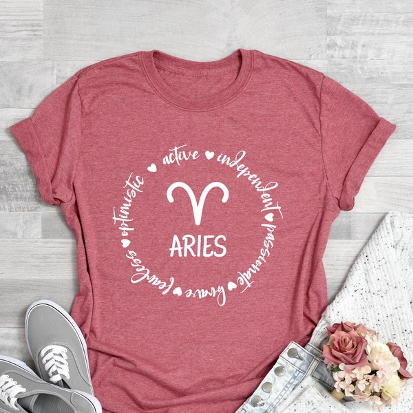 Aries Shirt, Aries Tee, Aries T-shirt, Aries Gifts, Astrology Shirt, Zodiac Shirt, Aries Shirts for Women, Zodiac Shirts, Zodiac T-Shirts