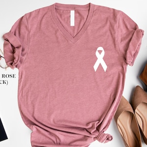 Breast Cancer Ribbon Shirt, Cancer Awareness T-Shirt, Pink ribbon Shirt, Ribbon T-Shirt, Cancer Awareness Support Shirt