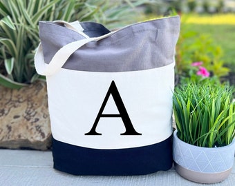 Personalized Initial Tote Bags, Bridesmaid Tote Bags, Bridesmaid Bag Gift, Custom Name Tote, Custom Initial Tote Bag, Custom Bag
