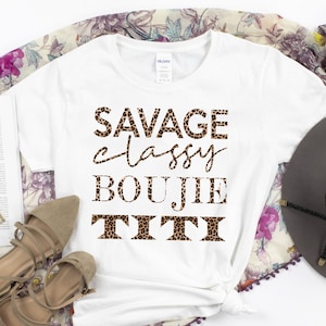 Camisa Leopard TITI, otro término para tía como una mamá pero más fresca, camisa Titi, camisa de tía, camisa de tía, regalo de tía, patrón de leopardo Titi
