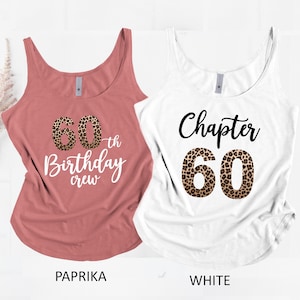 60th Birthday Gift, Chapter 60 Tank Top, 60th Birthday Crew Tank Top, 60th Birthday Shirt, 60th Birthday Party Gift,  Hello 60 Years T-Shirt