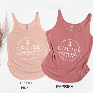 Cruise Trip Tank Tops, Cruise Squad 2024 Tank, Cruise Vocation Shirt, Cruise 2024 Shirt, Family Matching Cruise V-neck