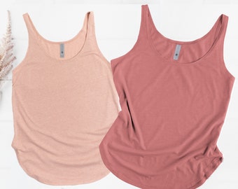 Plain Top Tanks - Super Soft Top Tanks - Women's Cut Top Tanks , Blank Top Tanks for DIY - Daily Summer Top Tanks - Women's Daily Top Tanks