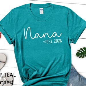 Nana Est 2024 Shirt, Nana Gift, Nana Announcement Shirt, Nana T-shirt, Cute Nana Gift, New Grandma Shirt image 7