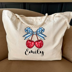 Custom 4th of July Tote Bag, Independence Day Tote Bag, Patriotic Tote Bag, Gift For Patriot, Memorial Day Tote Bag, American Flag Tote Bag