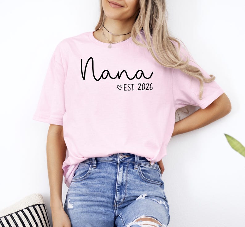 Nana Est 2024 Shirt, Nana Gift, Nana Announcement Shirt, Nana T-shirt, Cute Nana Gift, New Grandma Shirt image 8