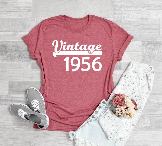 Vintage 1956 Birthday Shirt Vintage 1956 Shirt 65th Birthday | Etsy