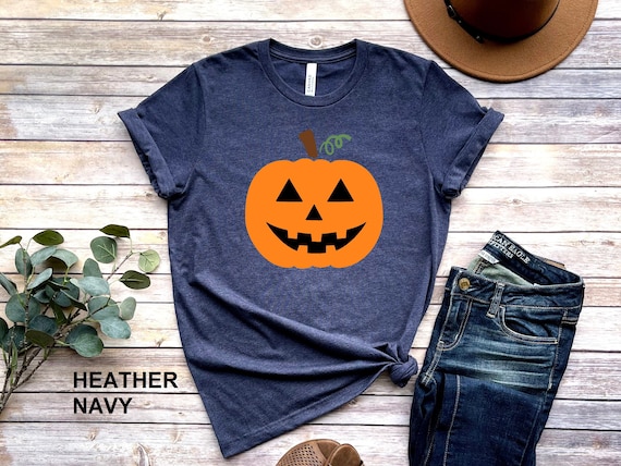 Women's Pumpkin Halloween Graphic Tee - Fall Short Sleeve T-Shirt, Thanksgiving Gift, Loose Fit - View #4