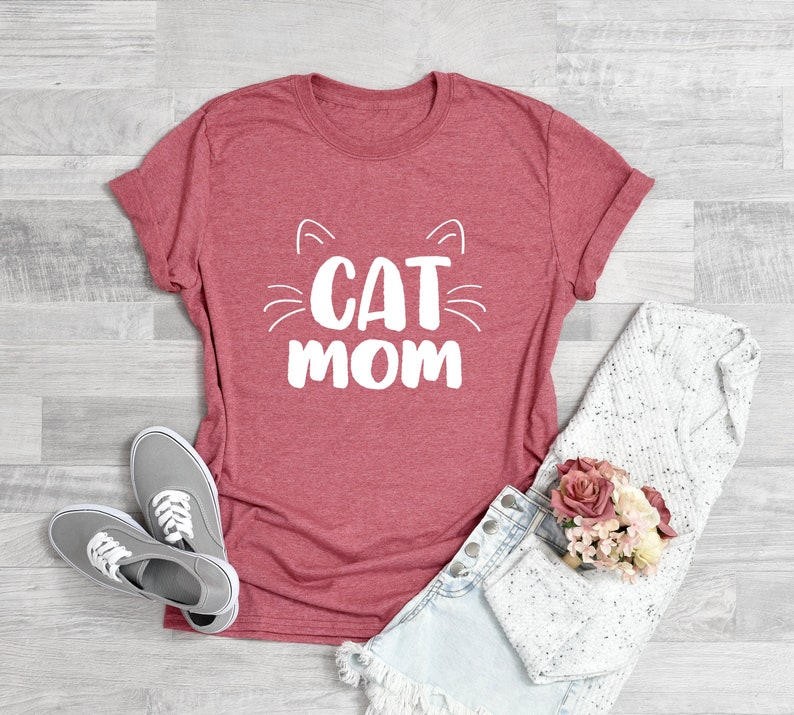 Cat Mom Shirt, Pet Lover Shirt, Cat Shirt, Cat Mama T-Shirt, Cat Lover Gift image 1