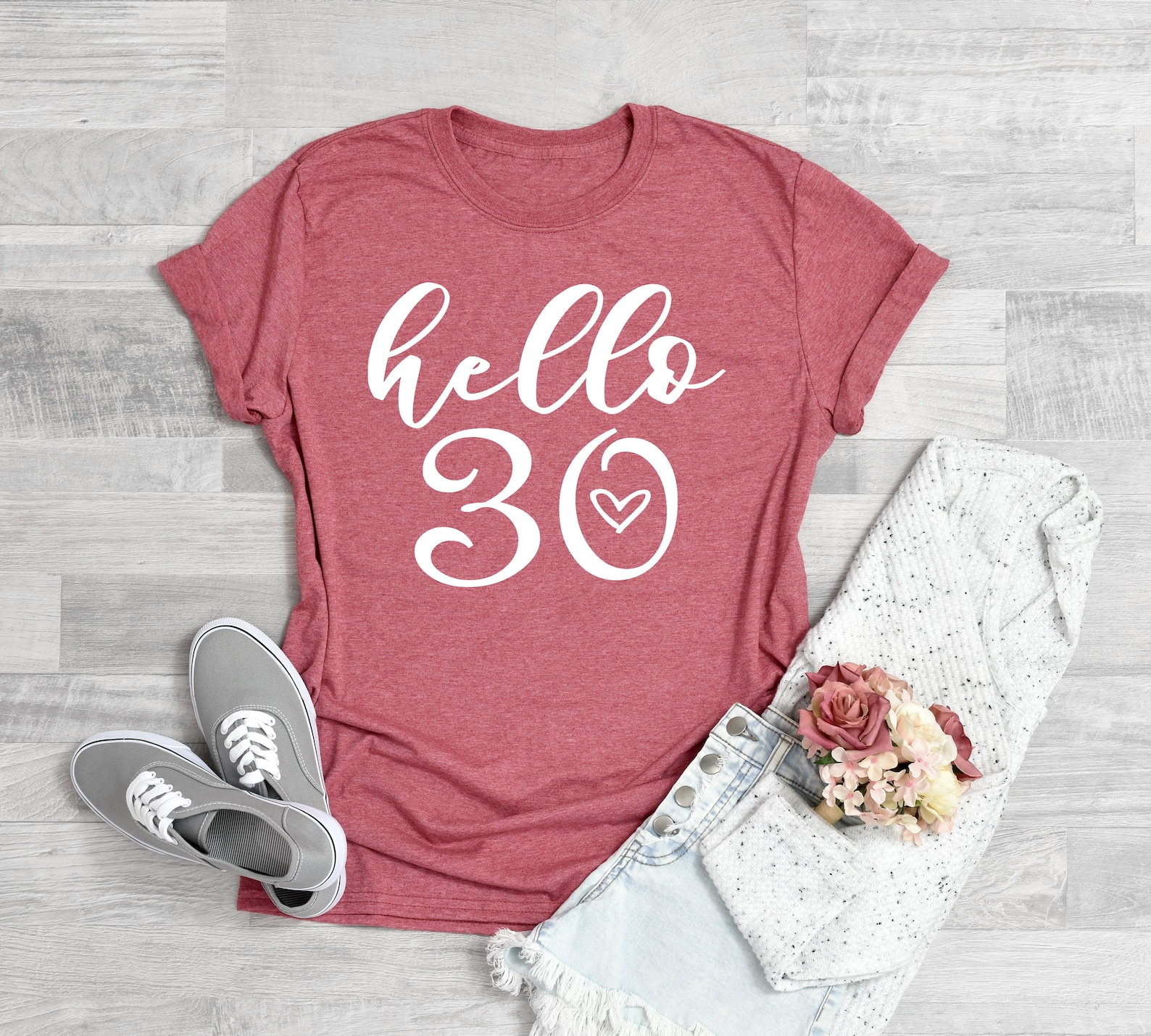 Birthday Shirts Hello 30 Shirt B day Shirt 30th Birthday Etsy