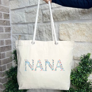 Nana Tote Bag, Nana Canvas Bag, Gift for Nana, Best Nana Gift, Gift for Grandma, New Grandma Gift, Best Nana Gift Bag, Cool Nana Tote Bag