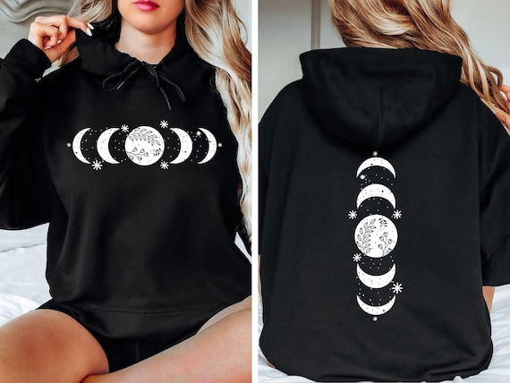Moon Phases Hoodie - Moon Hoodie - Moon Phases Sweatshirt