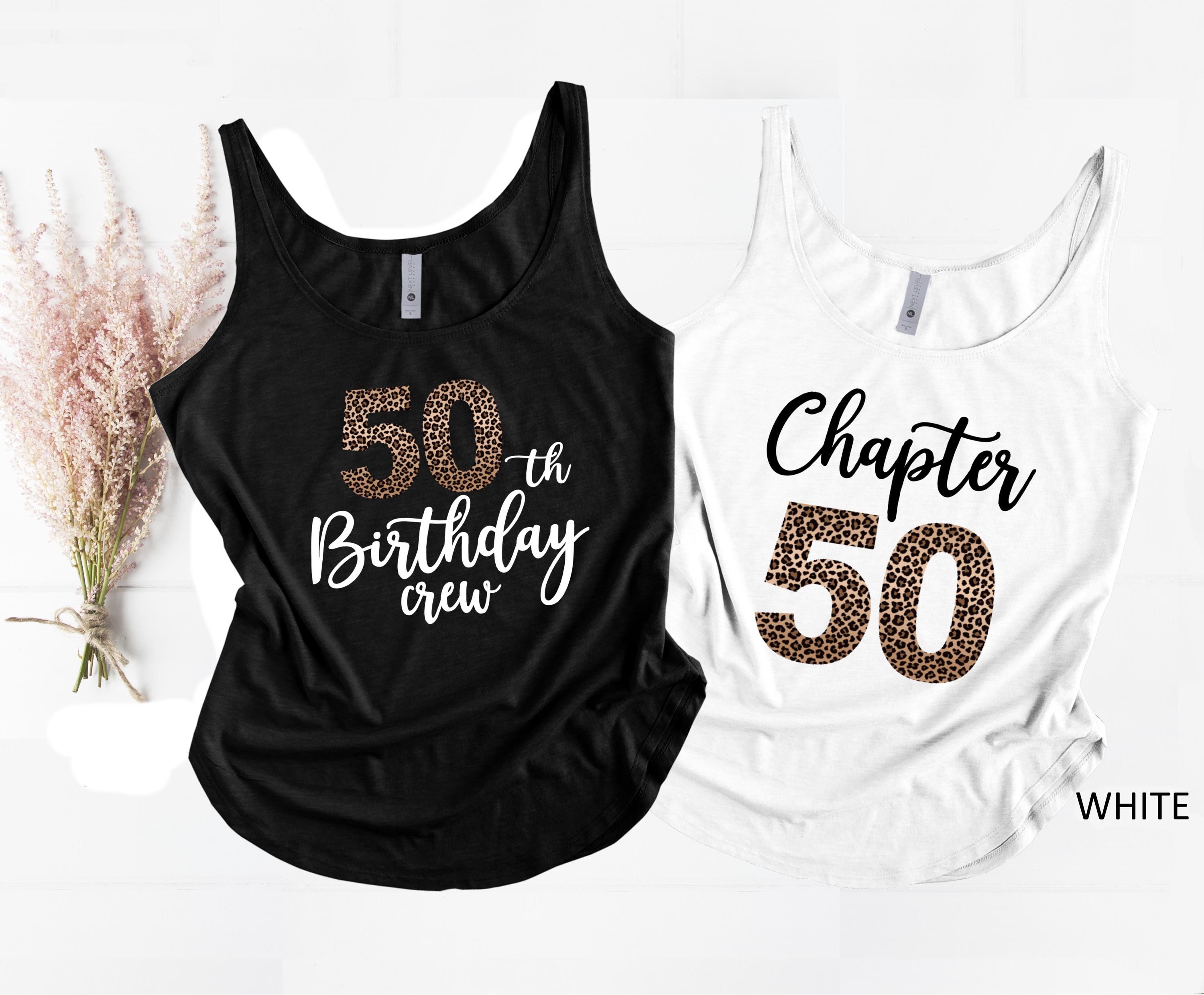 50th Birthday Crew Tank Top, Chapter 50 Tank Top, 50th Birthday Gift, 50th Birthday Shirt, 50th Birthday Party Gift, Cute Birthday Gift Idea