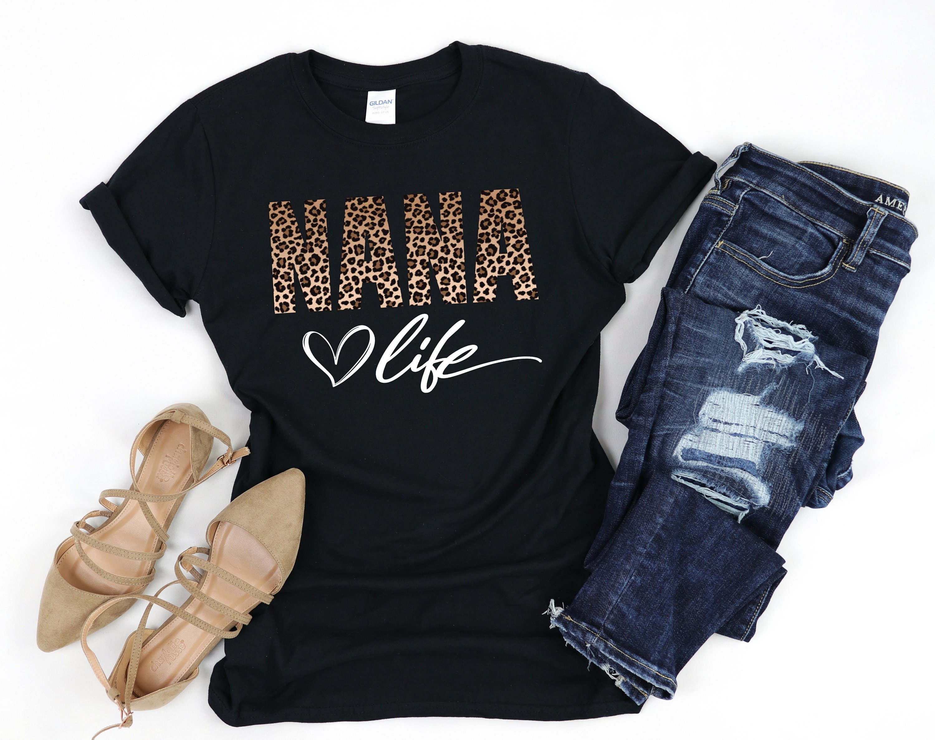 Nana Shirt, Leopard Nana Shirt, Leopard Nana T-shirt, Mothers Day